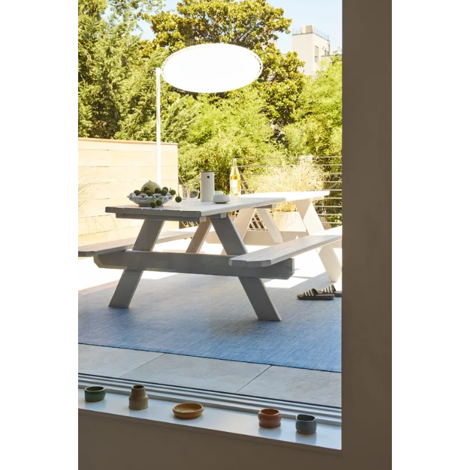 Chilewich Mini Basketweave Woven Floor Mats, Indoor/Outdoor 8' x 10' Super