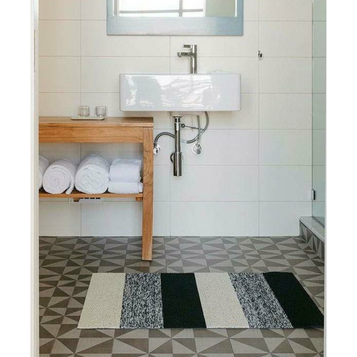 Chilewich Marbled Stripe Shag Mat, Indoor/Outdoor