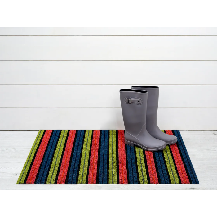 Chilewich Ribbon Stripe Shag Mat, Indoor/Outdoor