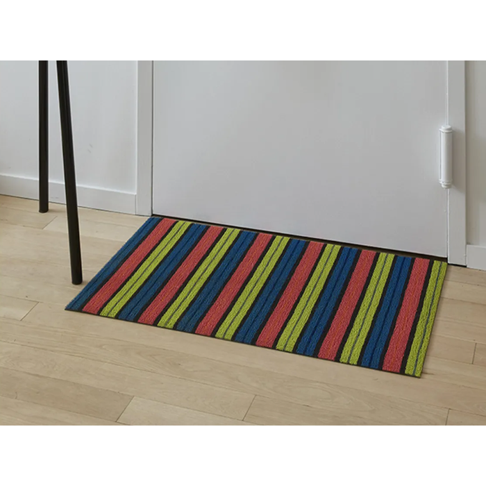 Chilewich Ribbon Stripe Shag Mat, Indoor/Outdoor