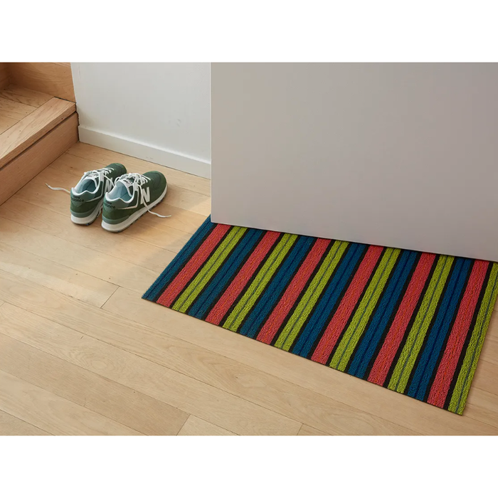 Chilewich Ribbon Stripe Shag Mat, Indoor/Outdoor