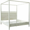 CFC Modern Distressed Oak 4-Poster Bed, Queen or King