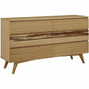 Greenington Azara Solid Bamboo Six Drawer Double Dresser, Tiger Accent