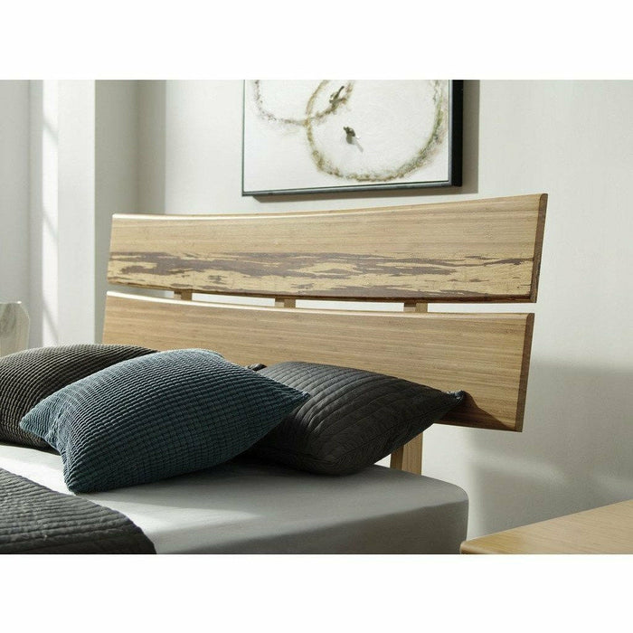 Greenington Azara Solid Bamboo Platform Bed, Caramelized/Tiger Accent
