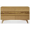 Greenington Azara Solid Bamboo Six Drawer Double Dresser, Tiger Accent