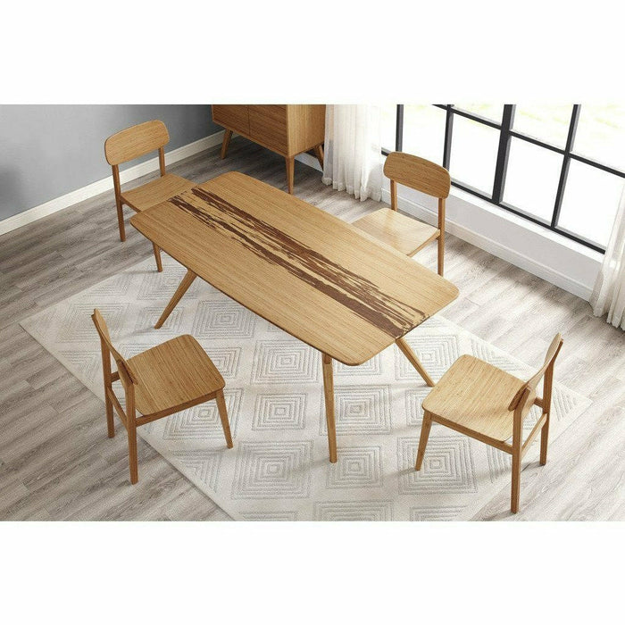 Greenington Azara Solid Bamboo Dining Table with Exotic Tiger