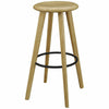 Greenington Mimosa Solid Bamboo Bar Height Stool, Caramelized, (Set of 2)