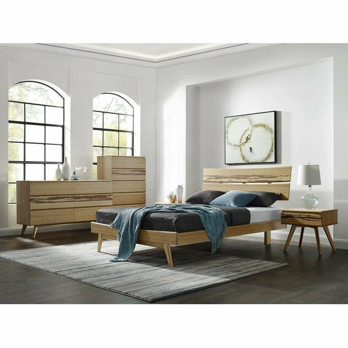 Greenington Azara Solid Bamboo Five Drawer Chest, Tiger Accent