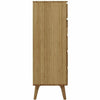 Greenington Azara Solid Bamboo Five Drawer Chest, Tiger Accent