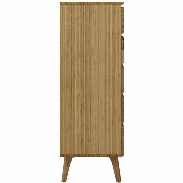 Greenington Azara Solid Bamboo Five Drawer Chest, Tiger Accent