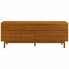 Greenington Ventura Solid Moso Bamboo 4 Drawer Double Dresser, Amber