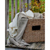 TL at Home Rustic 100% Linen Stone Washed Luxury Throw