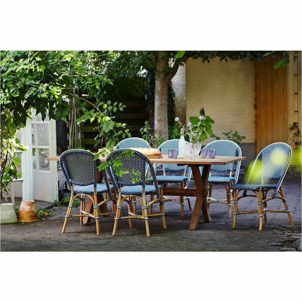 Sika-Design Affaire Sofie Rattan Side Bistro Chair, Stackable, Indoor/Covered Outdoor-Dining Chairs-Sika Design-Heaven's Gate Home, LLC