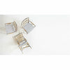 Sika-Design Affaire Monique Rattan Side Chair, Indoor/Covered Outdoor-Dining Chairs-Sika Design-White / Cappuccino Dots-Heaven's Gate Home, LLC