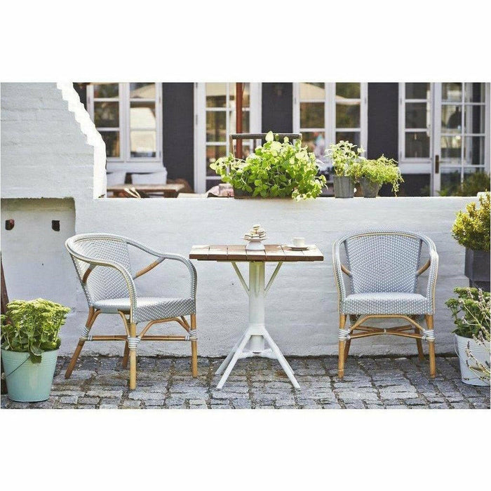 Sika-Design Affaire Madeleine Bistro Arm Chair, Stackable, Indoor/Covered Outdoor-Dining Chairs-Sika Design-Heaven's Gate Home, LLC