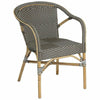 Sika-Design Affaire Madeleine Bistro Arm Chair, Stackable, Indoor/Covered Outdoor-Dining Chairs-Sika Design-Cappuccino / White Dots-Heaven's Gate Home, LLC