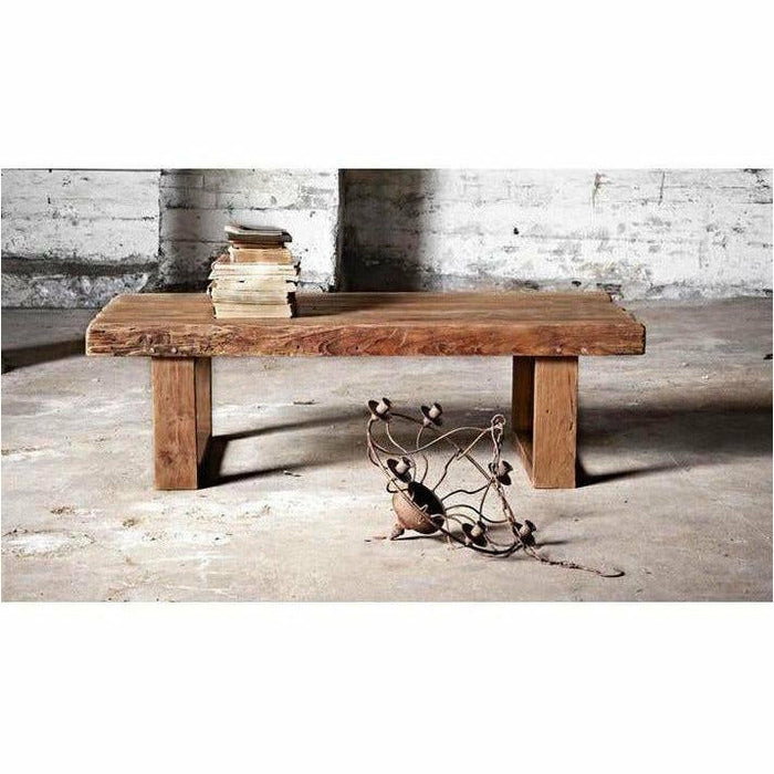 Sika-Design Teak Alexander Recycled Wood Coffee Table, Natural, Indoor-Coffee/Cocktail Tables-Sika Design-Heaven's Gate Home, LLC