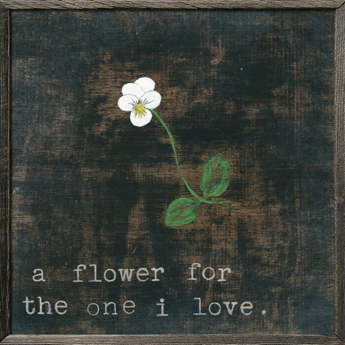 Sugarboo & Co. Little White Flower for the One I Love Art Print