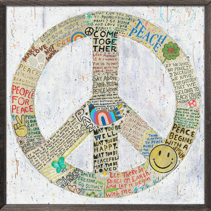 Sugarboo & Co. Choose Peace (White) Art Print