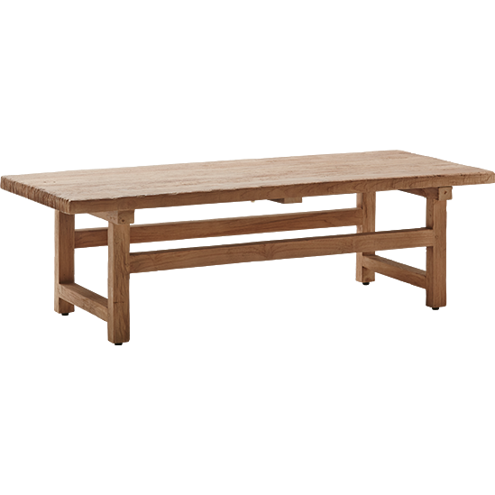 Sika-Design Teak Alfred Recycled Wood Coffee Table, Natural, Indoor-Coffee/Cocktail Tables-Sika Design-Heaven's Gate Home, LLC