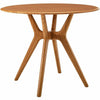 Greenington Sitka 36" Bamboo Round Dining Table, Amber
