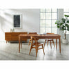 Greenington Erikka Solid Bamboo Double-Leaves Extensible Dining Table, Amber