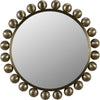 Primary vendor image of Noir Cooper Mirror, Metal w/ Brass Finish