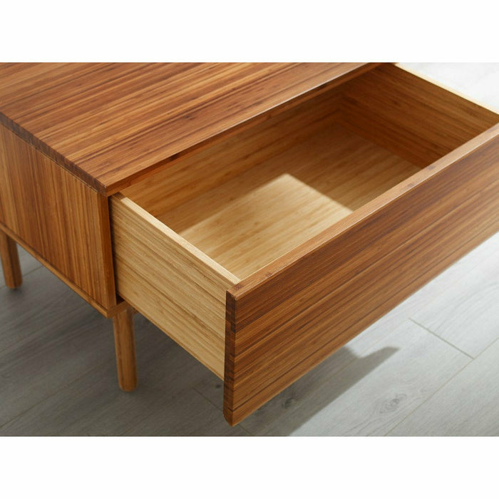 Greenington Ventura Solid Moso Bamboo 1 Drawer Nightstand, Amber