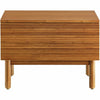 Greenington Ventura Solid Moso Bamboo 1 Drawer Nightstand, Amber