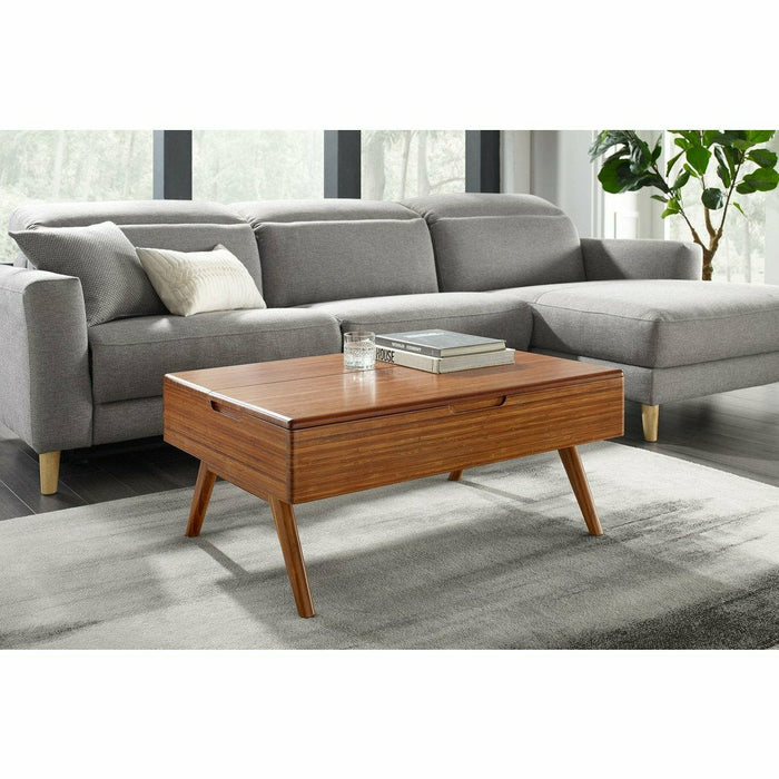 Greenington Rhody Lift Top Bamboo Coffee Table, Amber