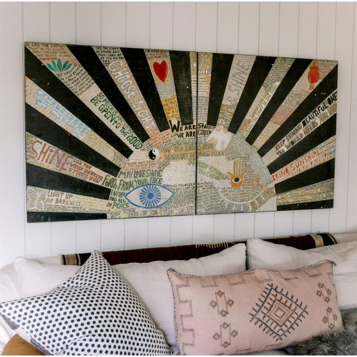 Sugarboo & Co. Choose Light (Black) Art Print, 2 Panels