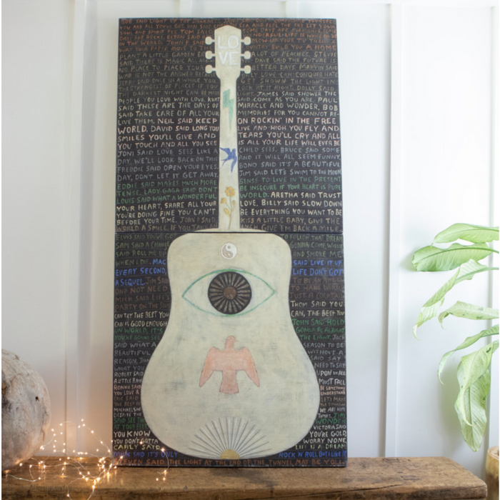 Sugarboo & Co. Vertical Guitar (Legends #2) Art Print