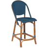 Sika-Design Affaire Sofie Rattan Counter Stool, Indoor/Covered Outdoor-Counter Stools-Sika Design-Navy / White Dots-Heaven's Gate Home, LLC