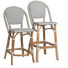 Sika-Design Affaire Sofie Rattan Counter Stool, Indoor/Covered Outdoor-Counter Stools-Sika Design-Heaven's Gate Home, LLC