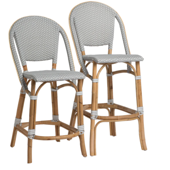 Sika-Design Affaire Sofie Rattan Counter Stool, Indoor/Covered Outdoor-Counter Stools-Sika Design-Heaven's Gate Home, LLC