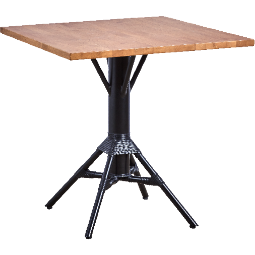 Sika-Design Alu Affaire Nicole Cafe Table w/ 28" Square Top, Outdoor-Bistro & Cafe Tables-Sika Design-Heaven's Gate Home, LLC