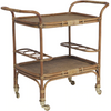 Sika-Design Originals Carlo Rattan Bar Cart, Antique, Indoor-Bar Carts-Sika Design-Antique-Heaven's Gate Home, LLC
