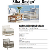 Sika-Design Exterior Caroline Lounge Chair w/ Cushion, Outdoor-Lounge Chairs-Sika Design-Heaven's Gate Home, LLC