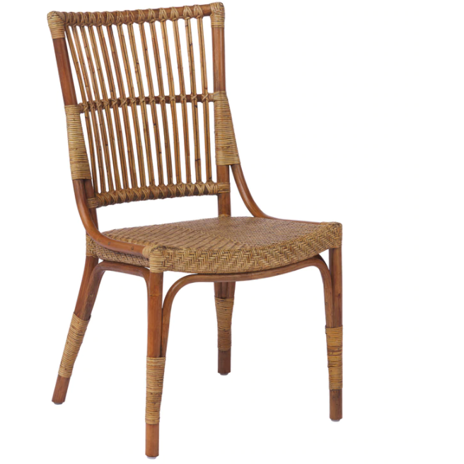 Sika Design Originals Piano Rattan Dining Side Chair, Indoor-Dining Chairs-Sika Design-Antique-Heaven's Gate Home, LLC