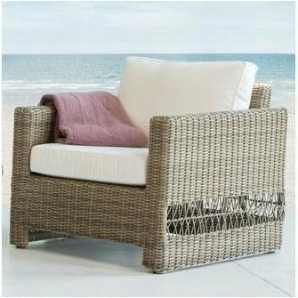 Sika-Design Georgia Garden Carrie Lounge Chair w/ Cushion, Outdoor-Lounge Chairs-Sika Design-Antique-Tempotest White Canvas Cushion-Heaven's Gate Home, LLC
