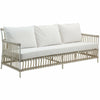 Sika-Design Exterior Caroline 3-Seater Sofa w/ Cushion, Outdoor-Sofas-Sika Design-Dove White-Tempotest White Canvas Seat and Back Cushions-Heaven's Gate Home, LLC