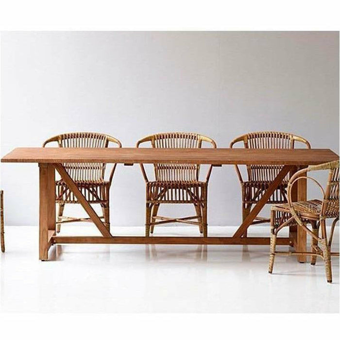 Sika-Design Teak Lucas Long Dining Table, Indoor-Dining Tables-Sika Design-Heaven's Gate Home, LLC