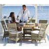 Sika-Design Georgia Garden Marie Dining Side Chair w/ Cushion, Outdoor-Dining Chairs-Sika Design-Antique-Polyester Snow White Cushion-Heaven's Gate Home, LLC