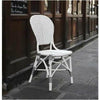Sika-Design Alu Affaire Isabell Rattan Dining Side Chair, Outdoor-Dining Chairs-Sika Design-Heaven's Gate Home, LLC