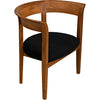 Noir Webster Club Chair, Teak, 30" W