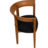 Noir Webster Club Chair, Teak, 30" W