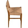 Noir Bran Counter Stool - Teak W/ Danish Cord, 18" W