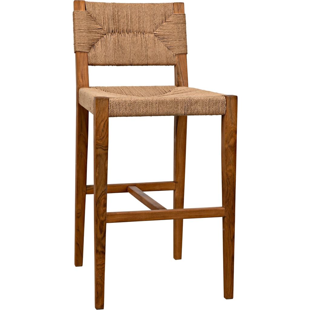 Primary vendor image of Noir Bran Counter Stool - Teak W/ Danish Cord, 18" W