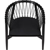 Noir Hector Chair, Charcoal Black - Sungkai/Mindi, 25.5" W