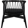 Noir Hector Chair, Charcoal Black - Sungkai/Mindi, 25.5" W